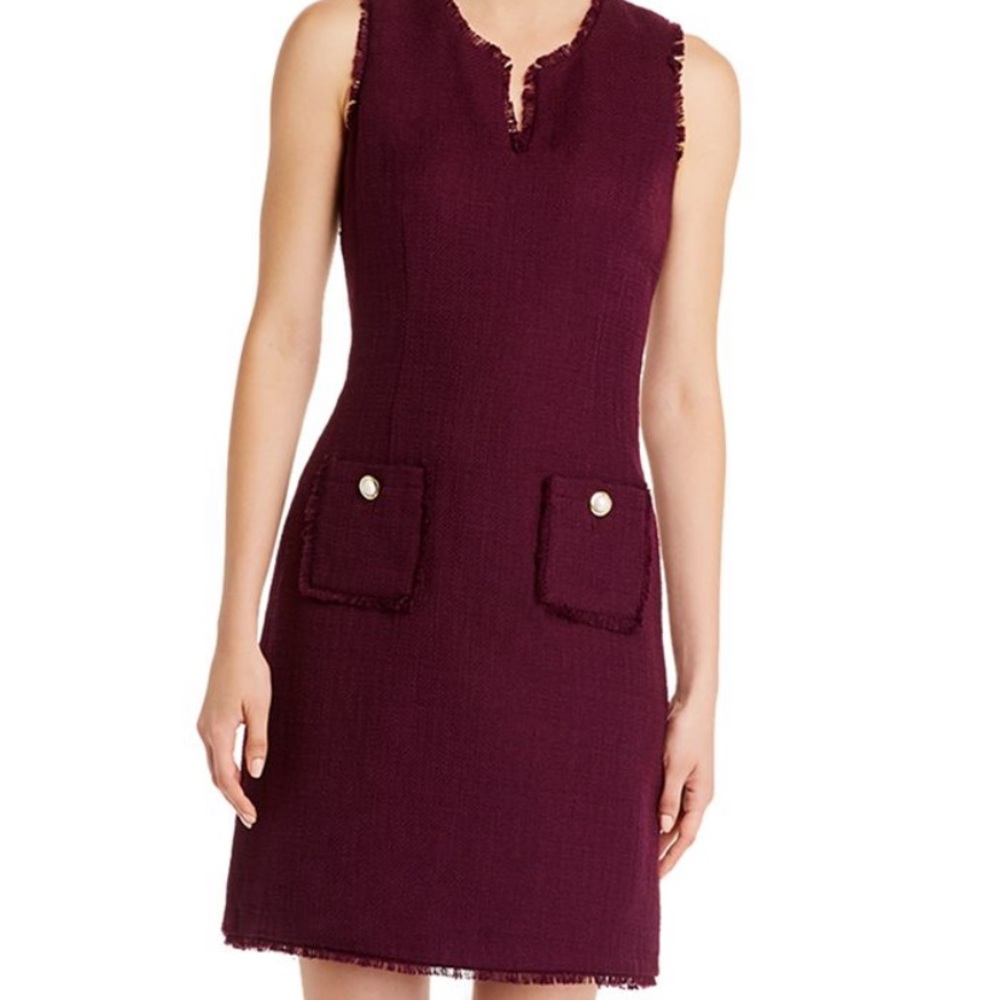 Karl Lagerfeld- Red Tweed Dress
